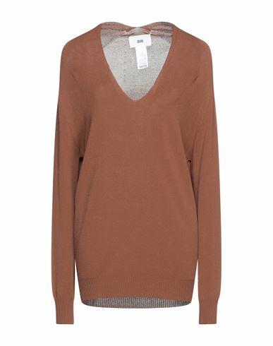 Solotre Woman Sweater Brown Viscose, Polyamide Cover