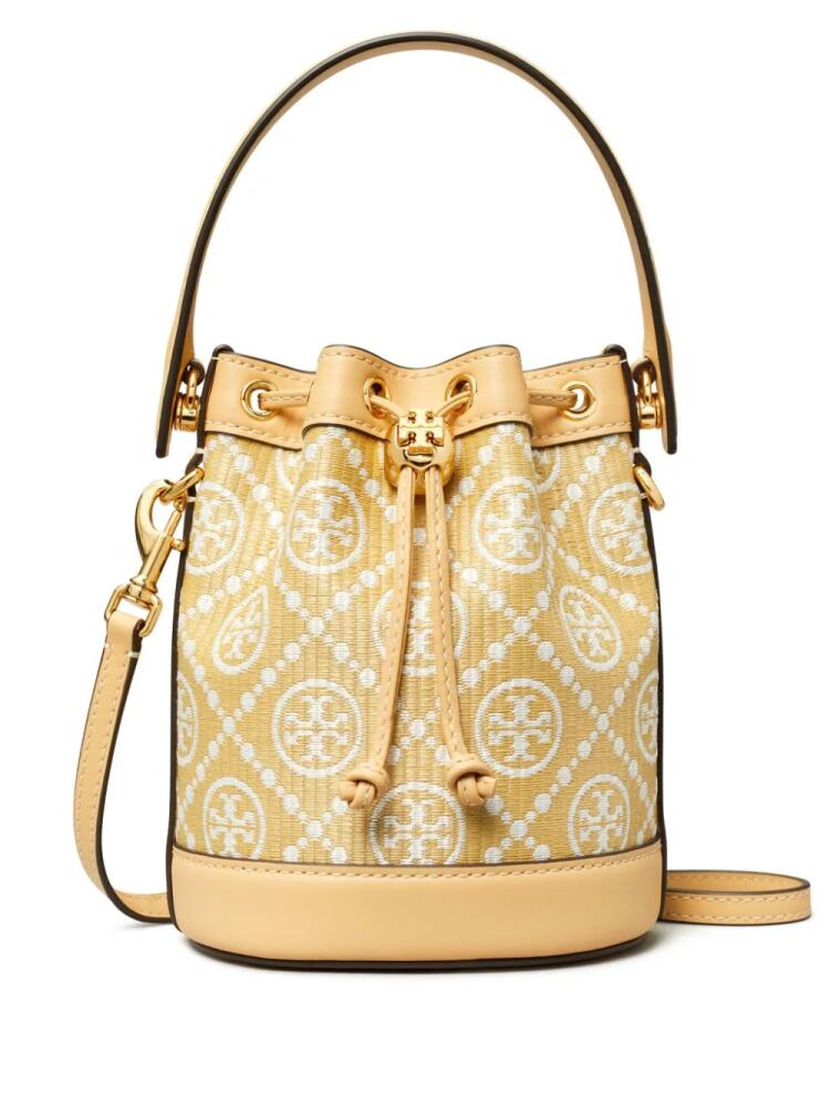 Tory Burch mini T Monogram bucket bag - Neutrals Cover