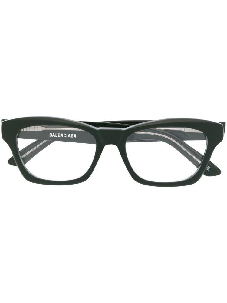 Balenciaga Eyewear square-frame optical glasses - Green Cover