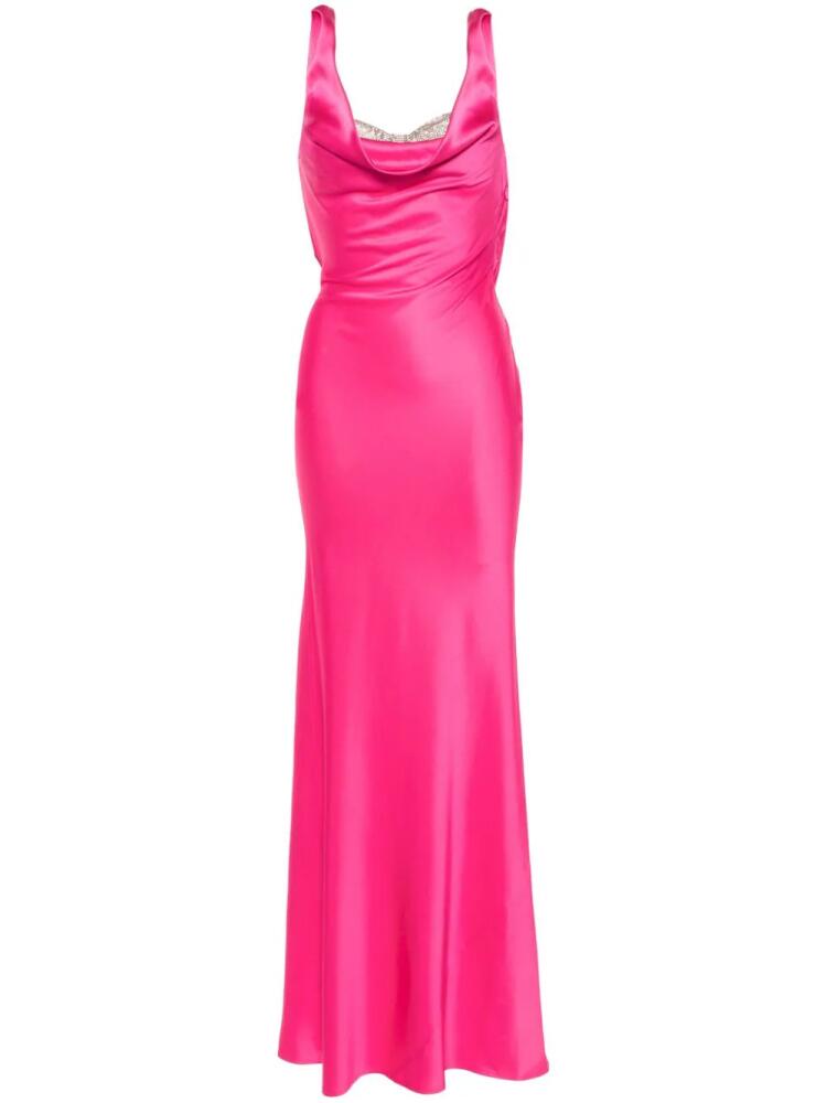 Giuseppe Di Morabito cowl-neck crepe maxi dress - Pink Cover