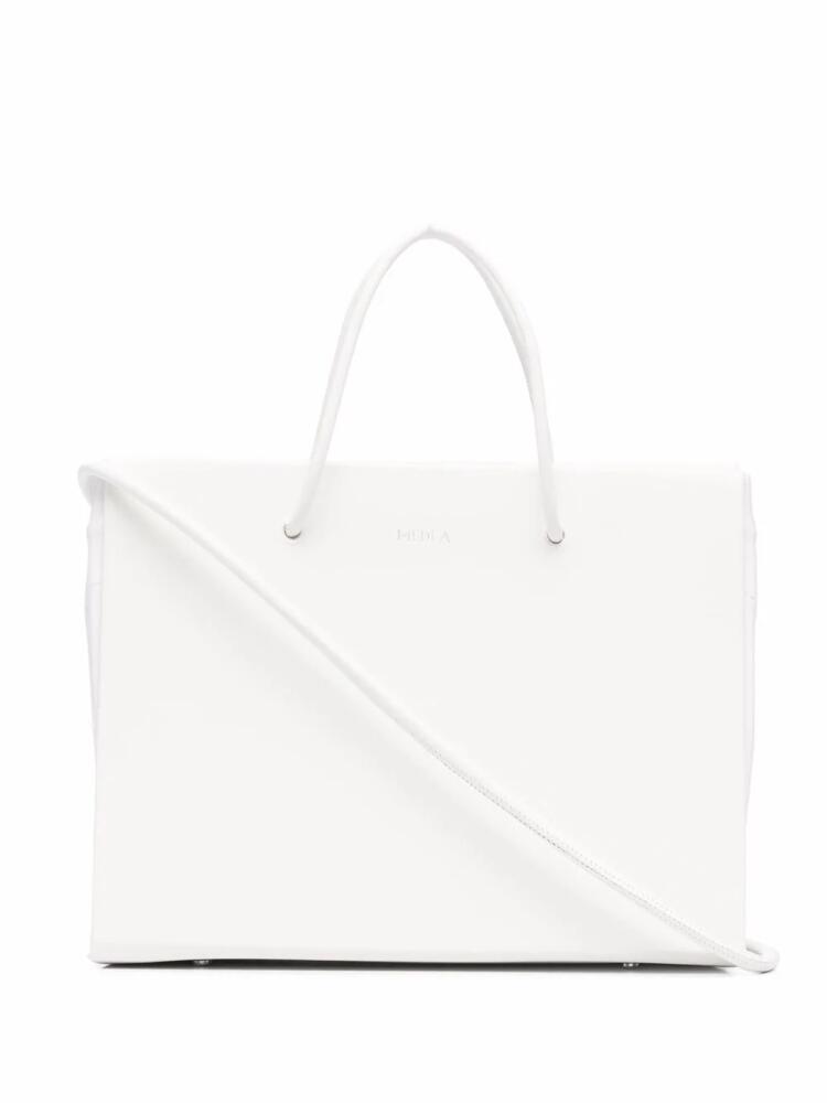 Medea square tote bag - White Cover