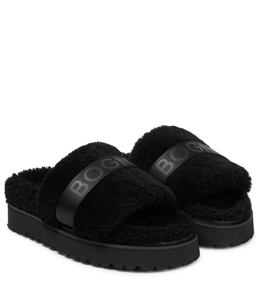 Bogner Logo shearling slides Cover