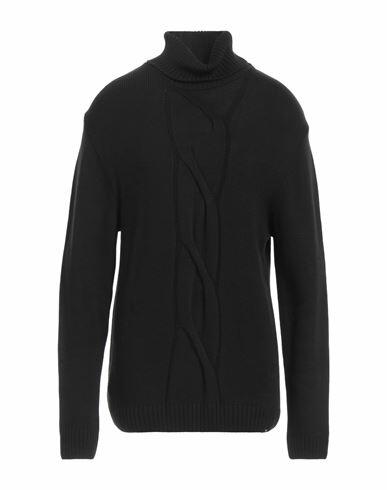 Why Not Brand Man Turtleneck Black Acrylic, Wool Cover