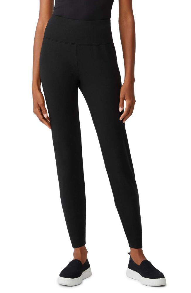 Eileen Fisher High Waist Ankle Leggings in Black Cover