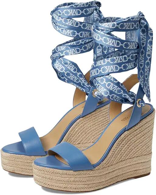 MICHAEL Michael Kors Esme Wedge Espadrille (French Blue) Women's Shoes Cover