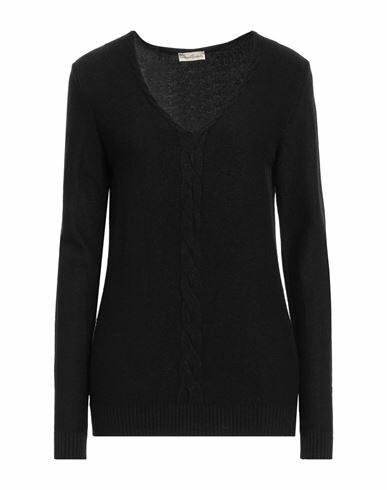 Cashmere Company Woman Sweater Black Wool, Cashmere, Nylon, Elastane Cover