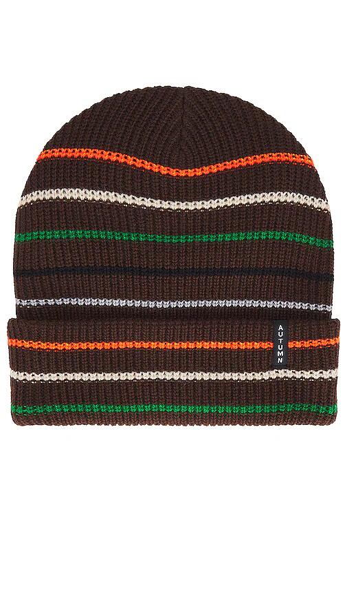 Autumn Headwear Multi Stripe Select Fit Beanie in Brown Cover