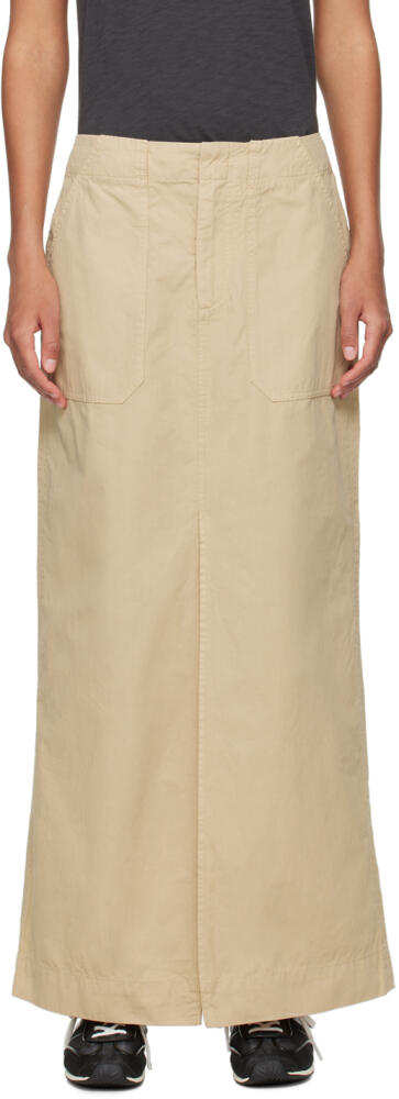 rag & bone Beige Leyton Maxi Skirt Cover