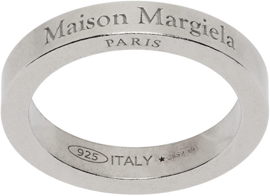 Maison Margiela Silver Logo Ring Cover