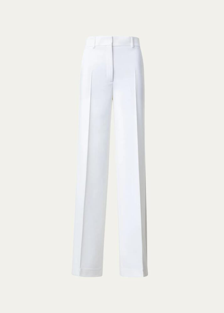 Akris punto Chiaro Signature Jersey Straight-Leg Pants Cover