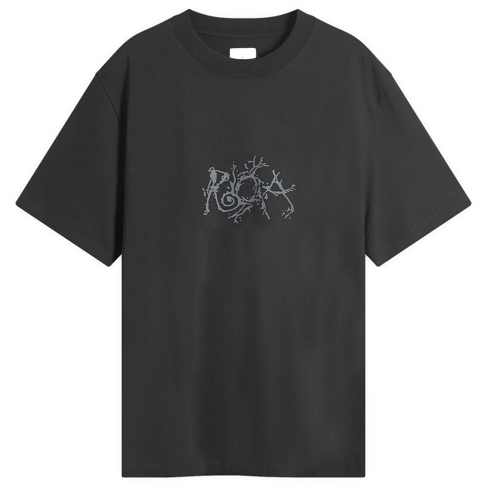 ROA Men's Graphic Boxy T-Shirt in Black Cover