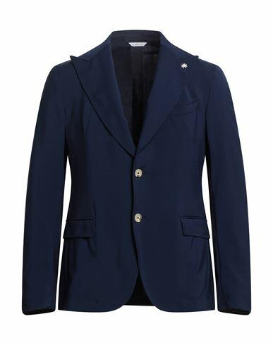 Manuel Ritz Man Blazer Midnight blue Virgin Wool Cover