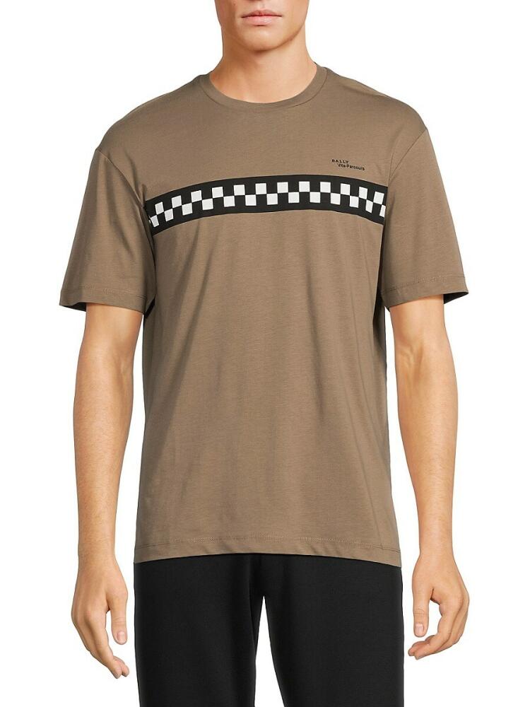 Bally Men's Logo Graphic Tee - Brown Cover