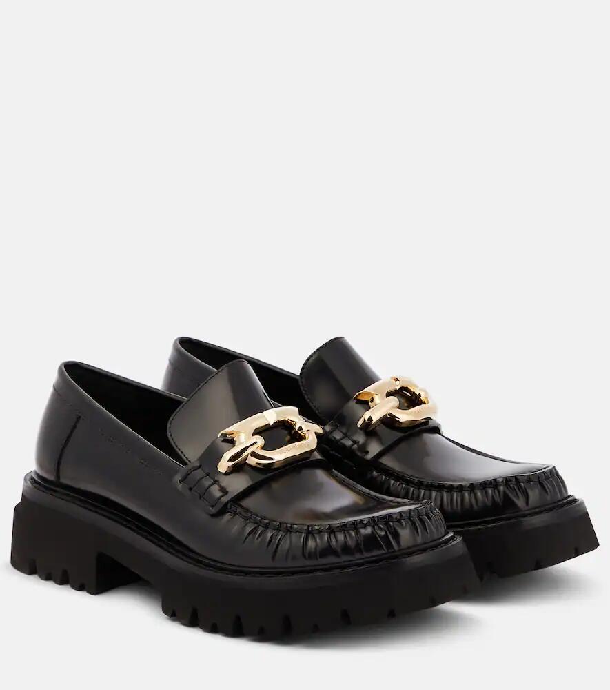 Ferragamo Embellished leather loafers Cover