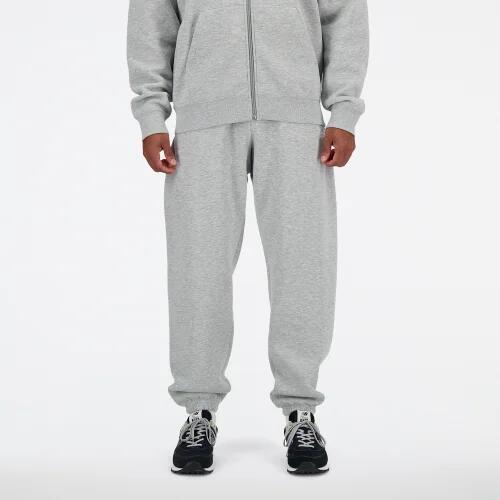 New Balance Sport Essentials Fleece Jogger - Mens Gray/White Cover