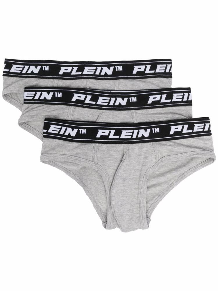 Philipp Plein logo embroidered briefs - Grey Cover