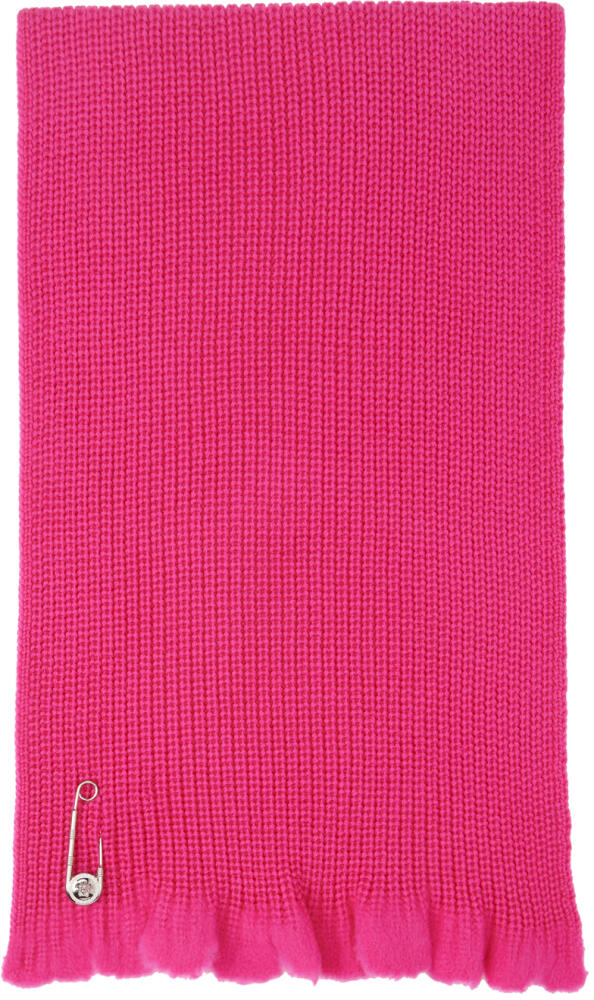 Versace Pink Medusa Safety Pin Scarf Cover