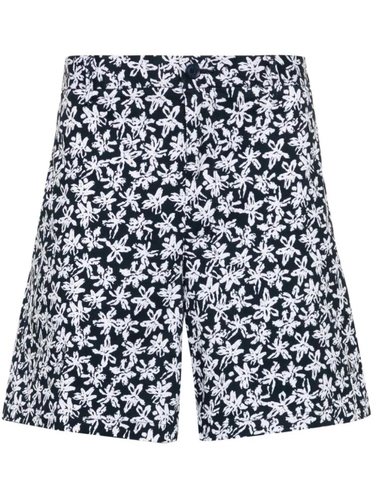 BOSS floral-print bermuda shorts - Blue Cover