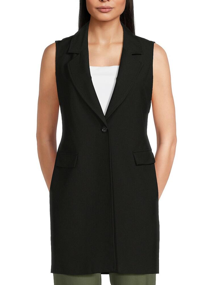 NANETTE nanette lepore Women's Notch Lapel Mini Blazer Dress - Very Black Cover