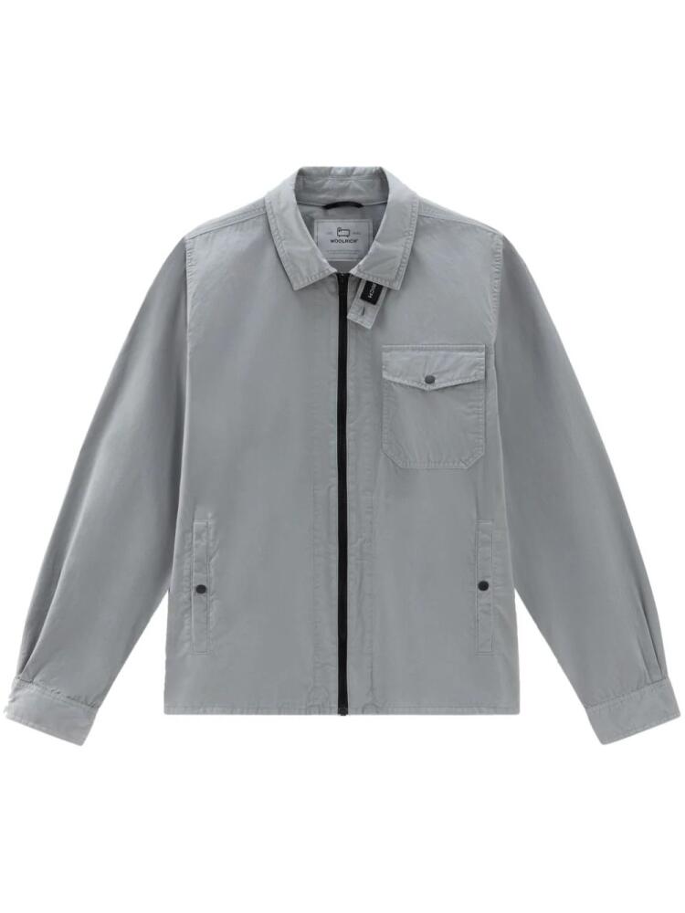 Woolrich cotton-gabardine overshirt - Grey Cover