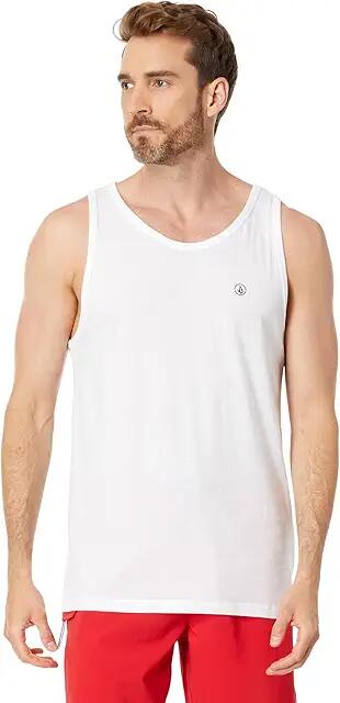 Volcom Solid Heather Tank (White) Men's Clothing Cover