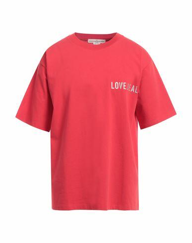 Golden Goose Man T-shirt Red Cotton Cover