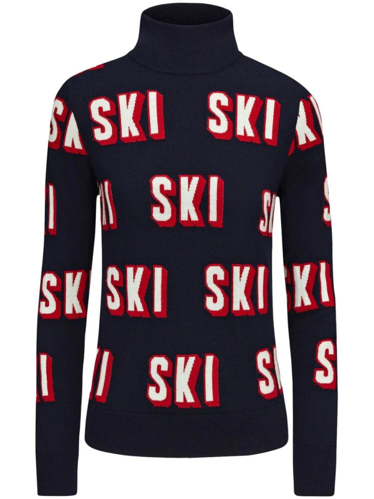 Perfect Moment 3D Ski merino wool jumper - Blue Cover