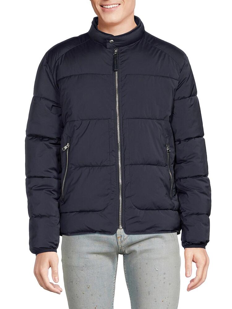 Calvin Klein Men's Moto Puffer Jacket - Blue Cover