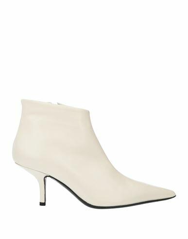 Eddy Daniele Woman Ankle boots Off white Leather Cover