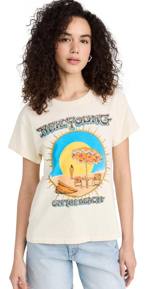 Daydreamer Neil Young On the Beach Tour Tee Stone Vintage Cover