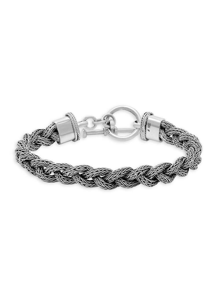 Eli Pebble Men's Sterling Silver Toggle Chain Bracelet Cover