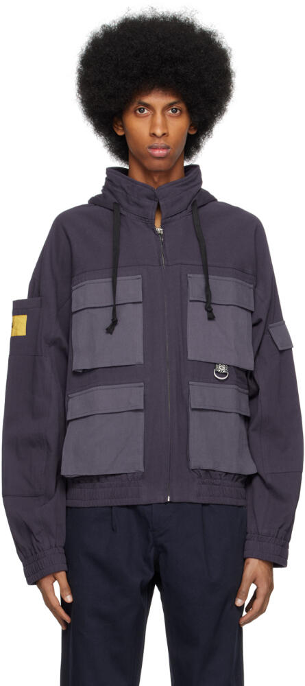 Double Rainbouu Navy Cargo Jacket Cover