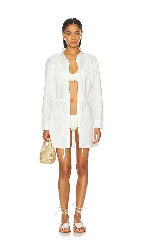 LNA Aurora Button Up Tunic in White Cover