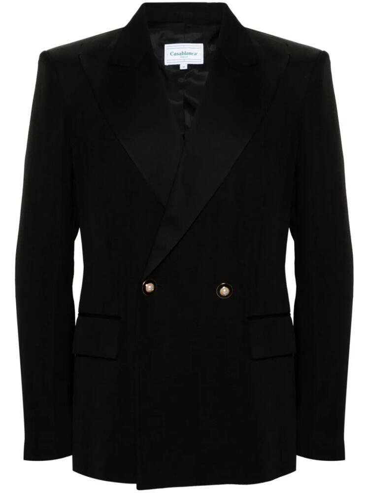 Casablanca double-breasted tuxedo blazer - Black Cover