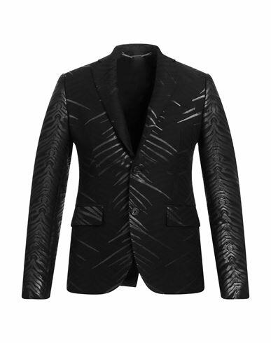 John Richmond Man Blazer Black Cotton, Polyester, Polyamide Cover