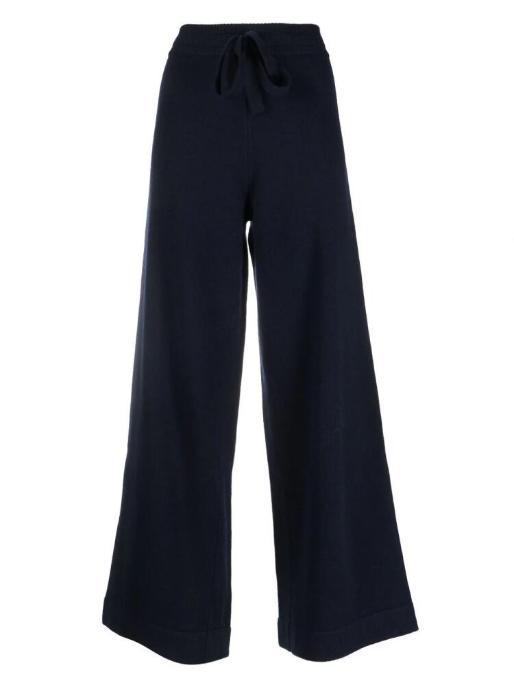 ERES Frédérique flared knitted trousers - Blue Cover