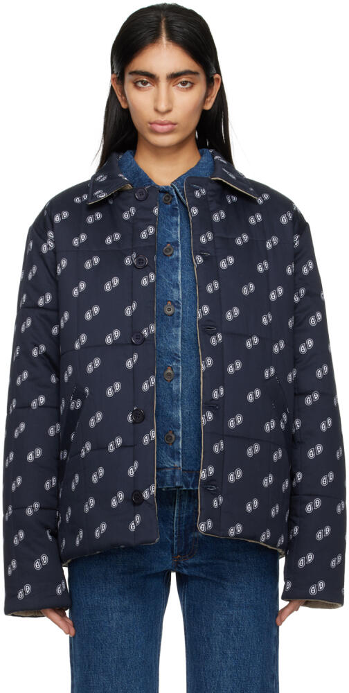 A.P.C. Navy Lenny Reversible Jacket Cover