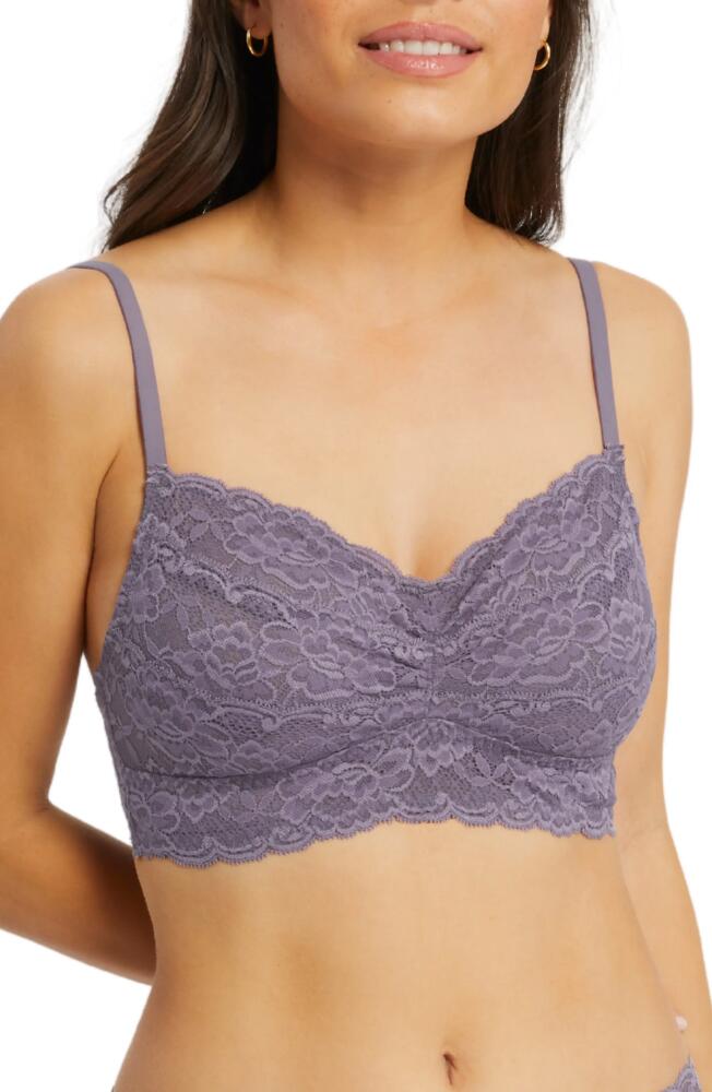 Montelle Intimates Lace Bralette in Purple Cloud Cover