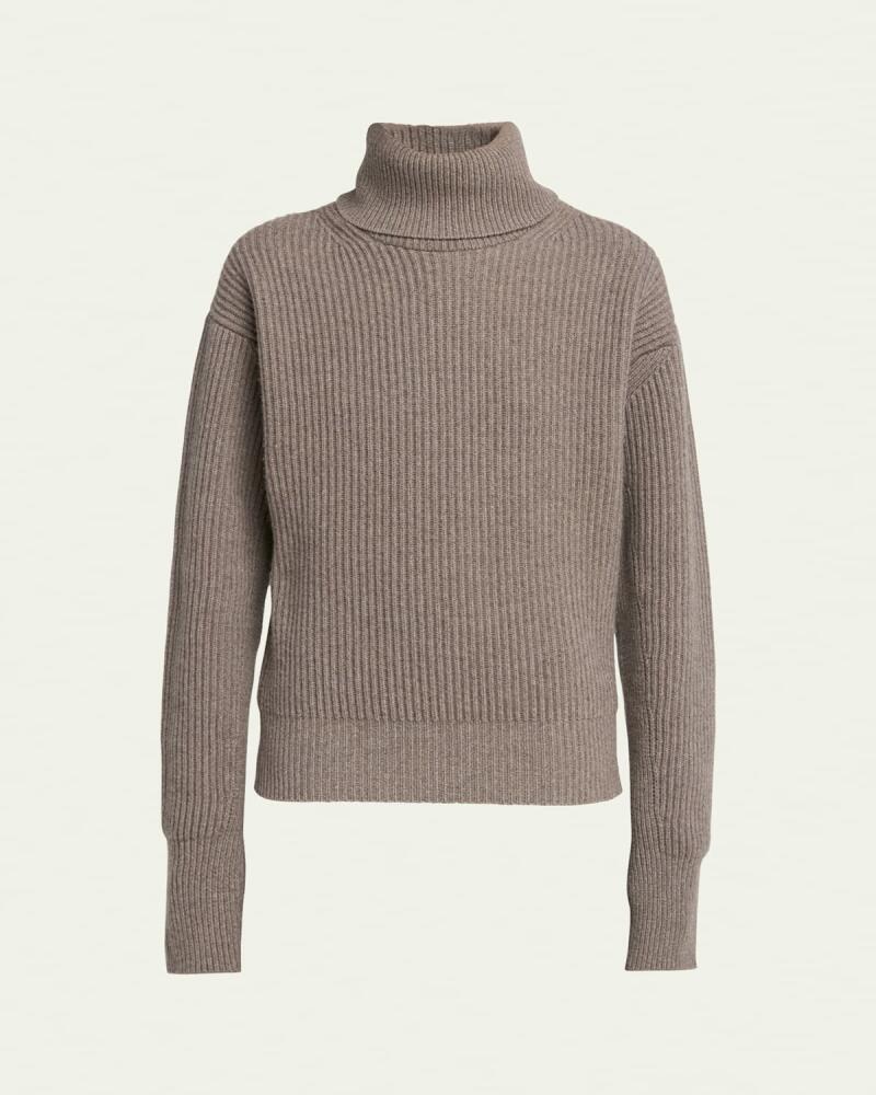 Stella McCartney Cashmere Ribbed Foldover Turtleneck Cover