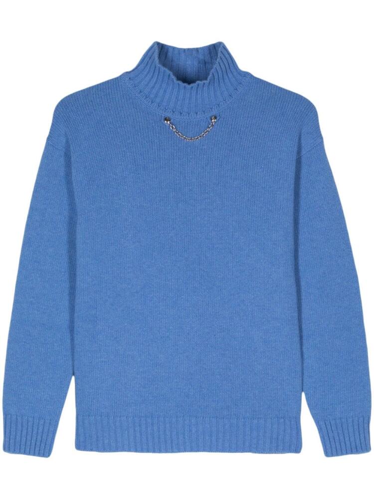 MOSCHINO JEANS chain-embellished jumper - Blue Cover