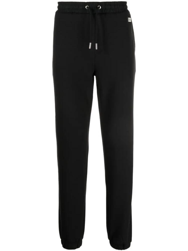 Karl Lagerfeld logo-patch cotton track pants - Black Cover