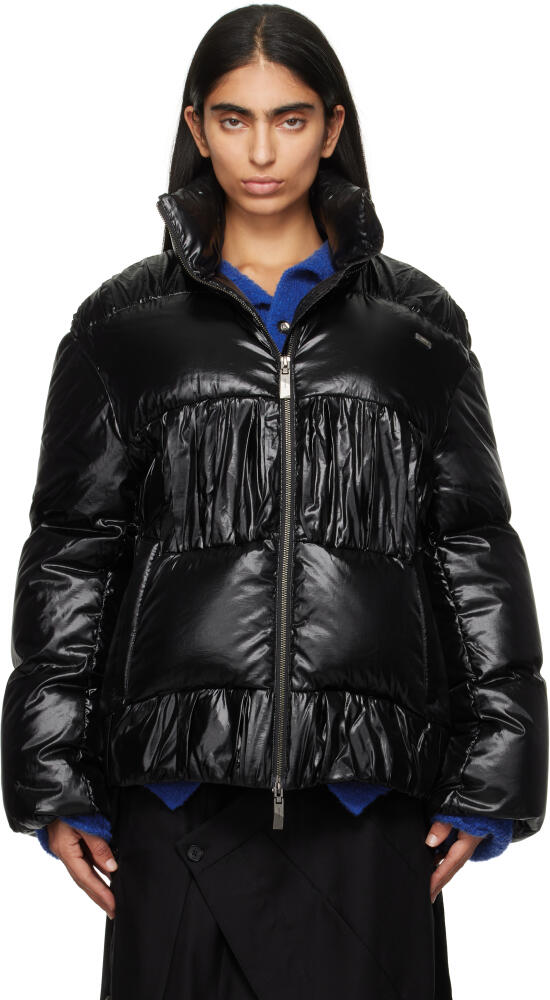 ADER error Black Gathered Down Jacket Cover