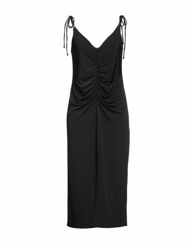 Lanston Woman Midi dress Black Polyester, Elastane Cover