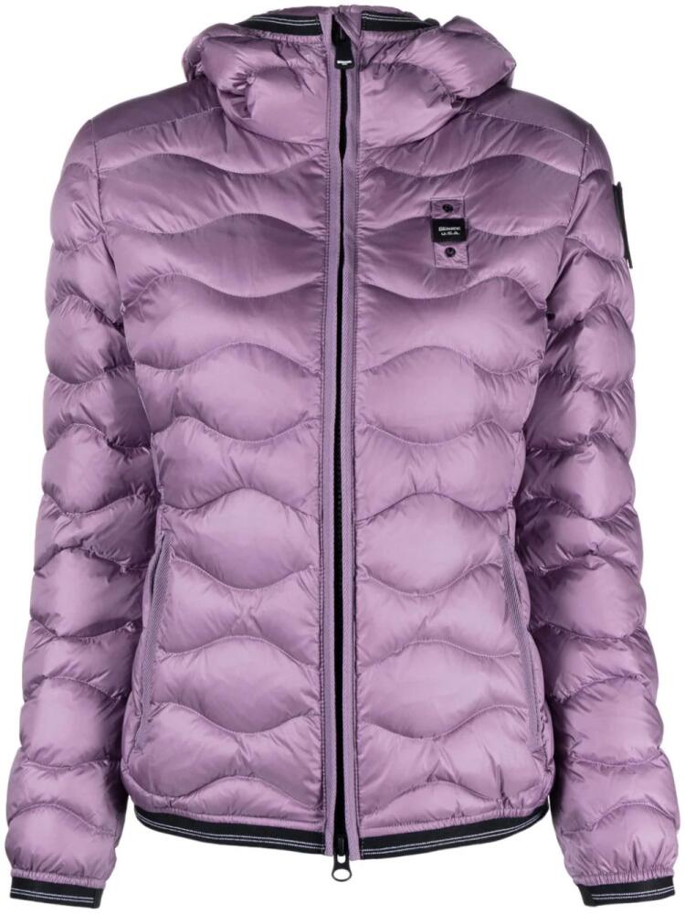 Blauer Camelia quilted puffer jacket - Purple Cover