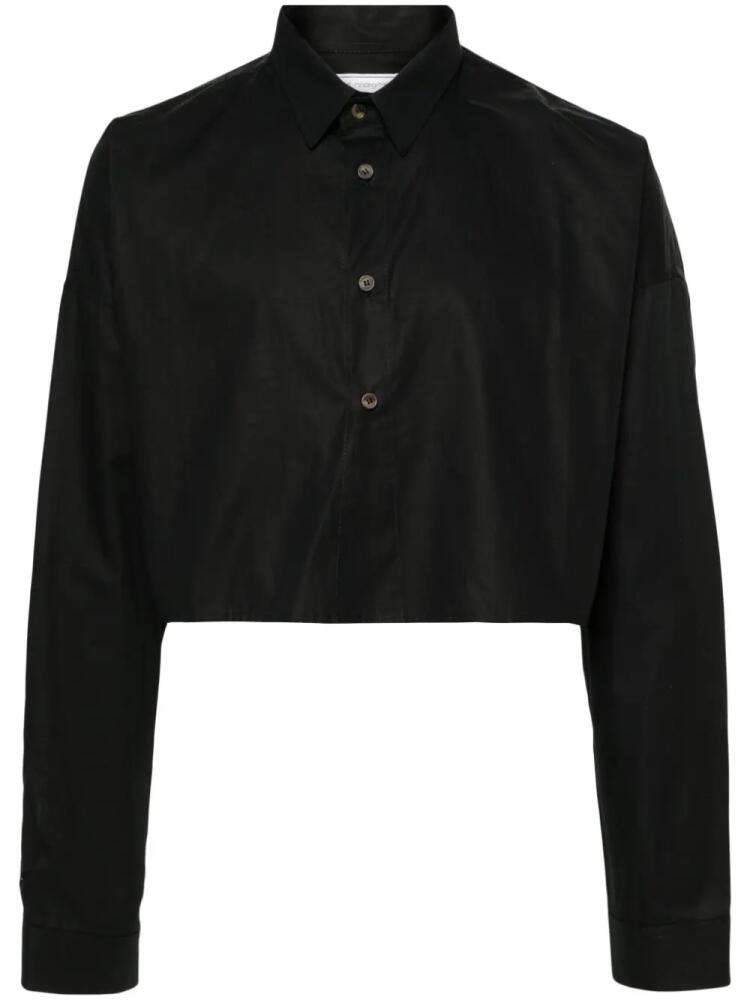 Société Anonyme classic-collar cropped shirt - Black Cover