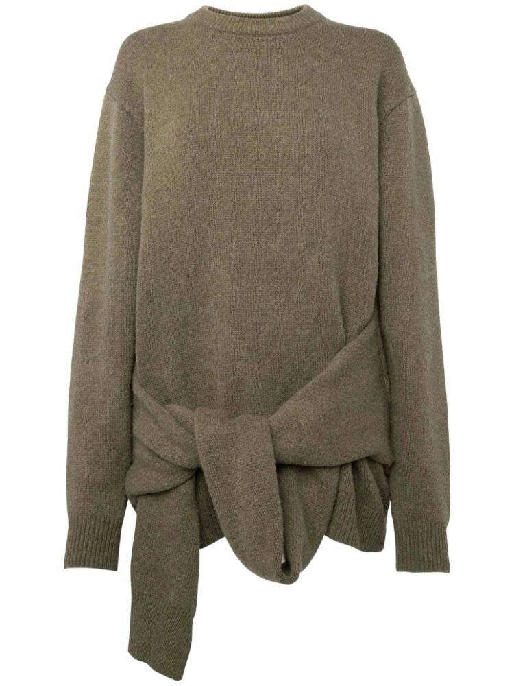 JW Anderson tie-front knit sweater - Neutrals Cover