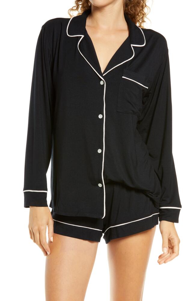 Eberjey Gisele Jersey Short Pajamas in Black/Sorbet Pink Cover