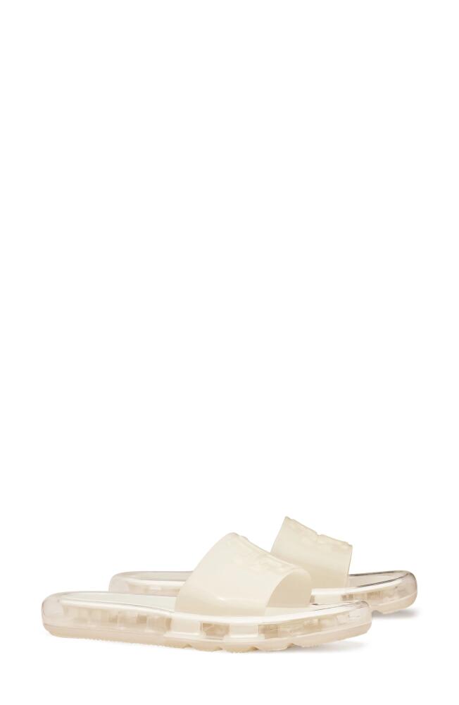 Tory Burch Bubble Jelly Slide Sandal in New Ivory /New Ivory Cover