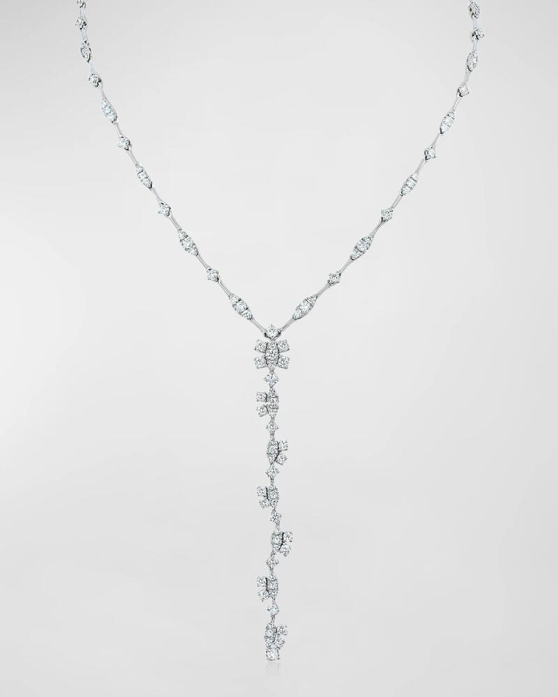 Andreoli 18K White Gold Diamond Y Necklace Cover