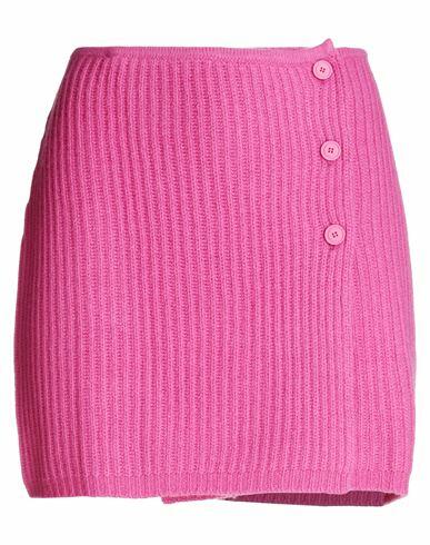 Max & co. Woman Mini skirt Fuchsia Wool, Polyamide Cover